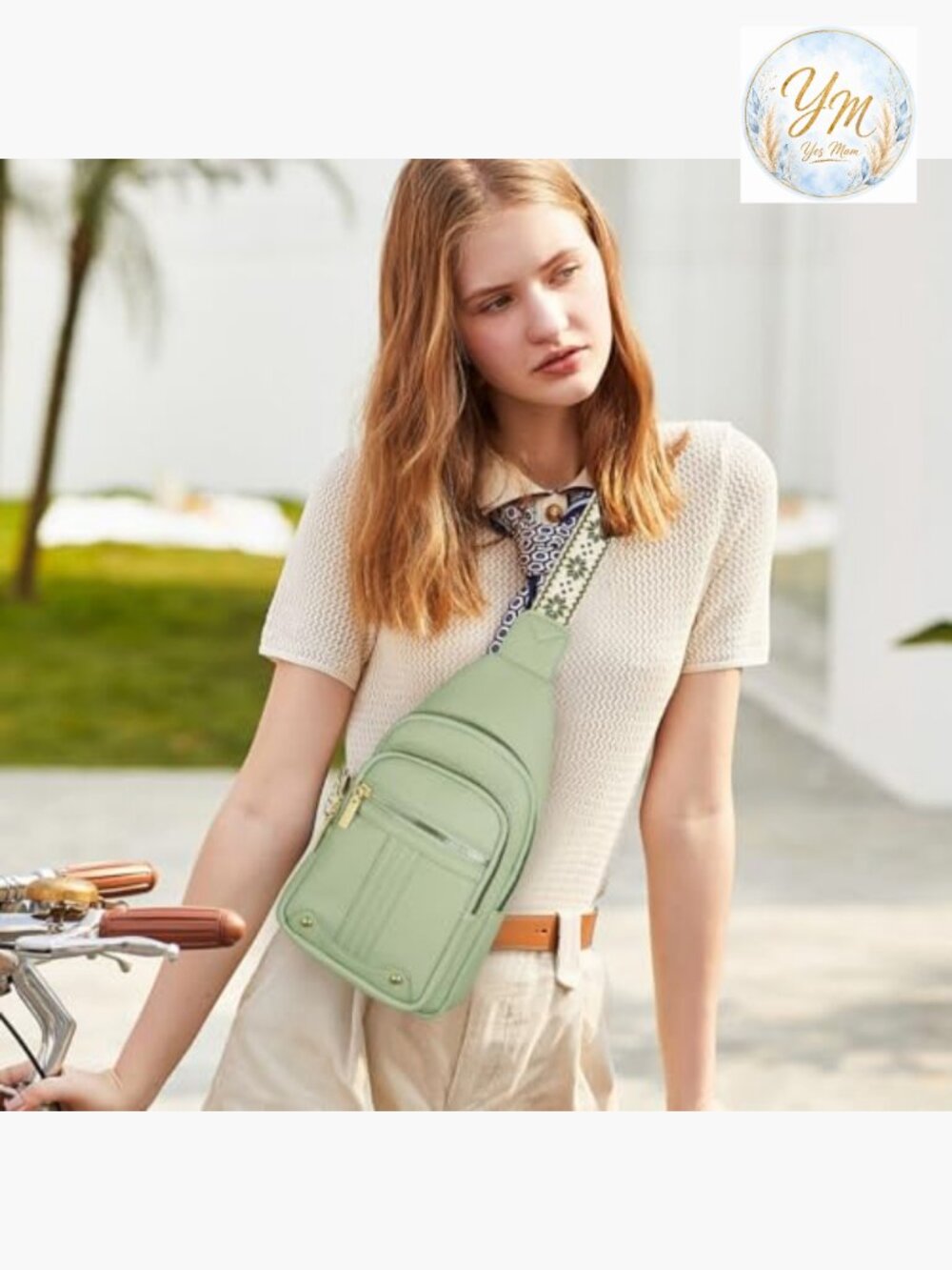 Vegan Leather Crossbody Sling Bag with Anti-Theft Pockets - Picture 2 of 7